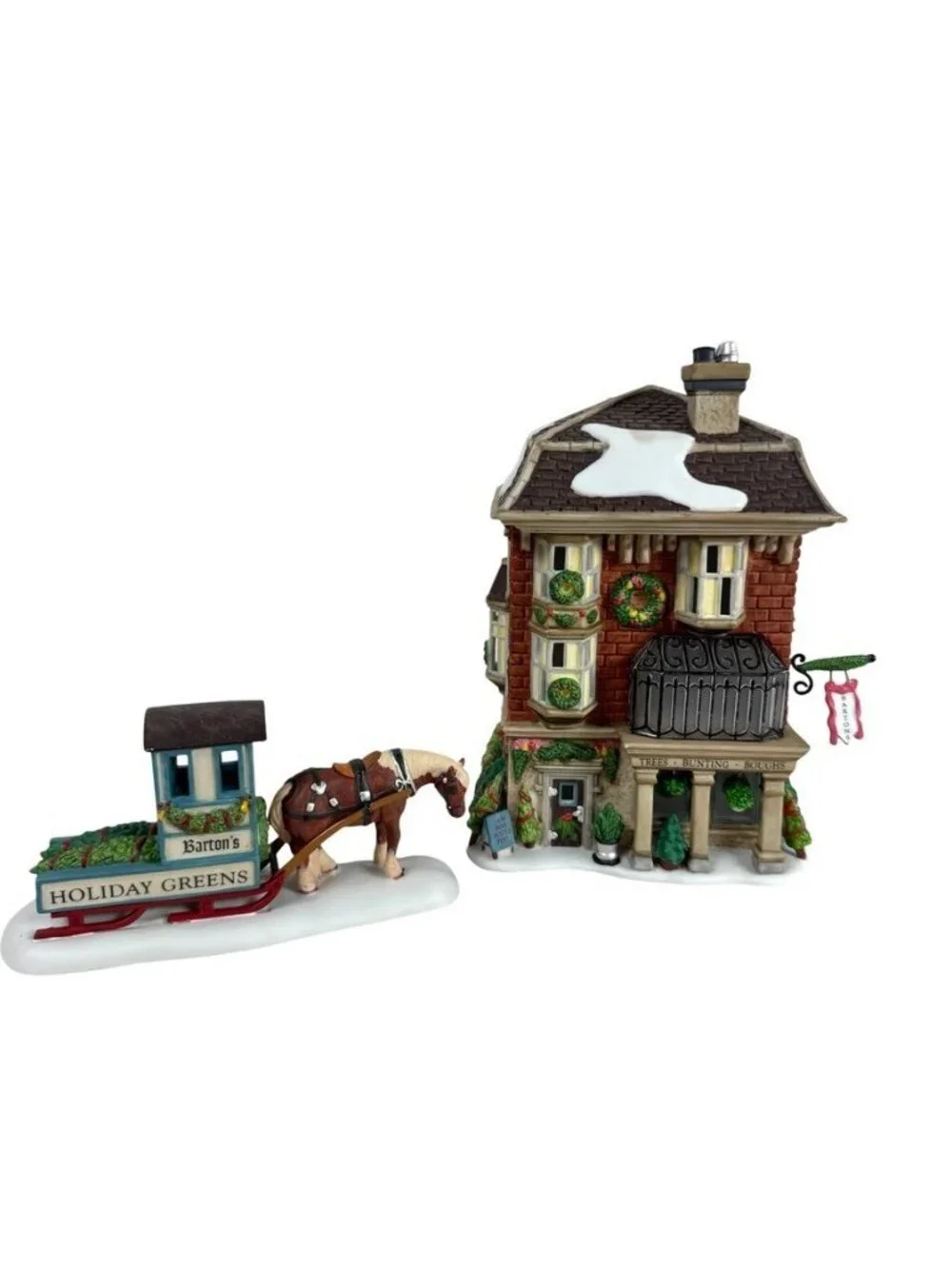 Department 56 Dept 56 Barton's Holiday Greens Dickens Village Holiday Set 799991